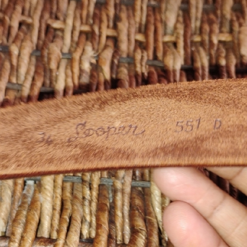 Clemson Tigers Brown and Black Leather Belt with - Picture 3 of 4